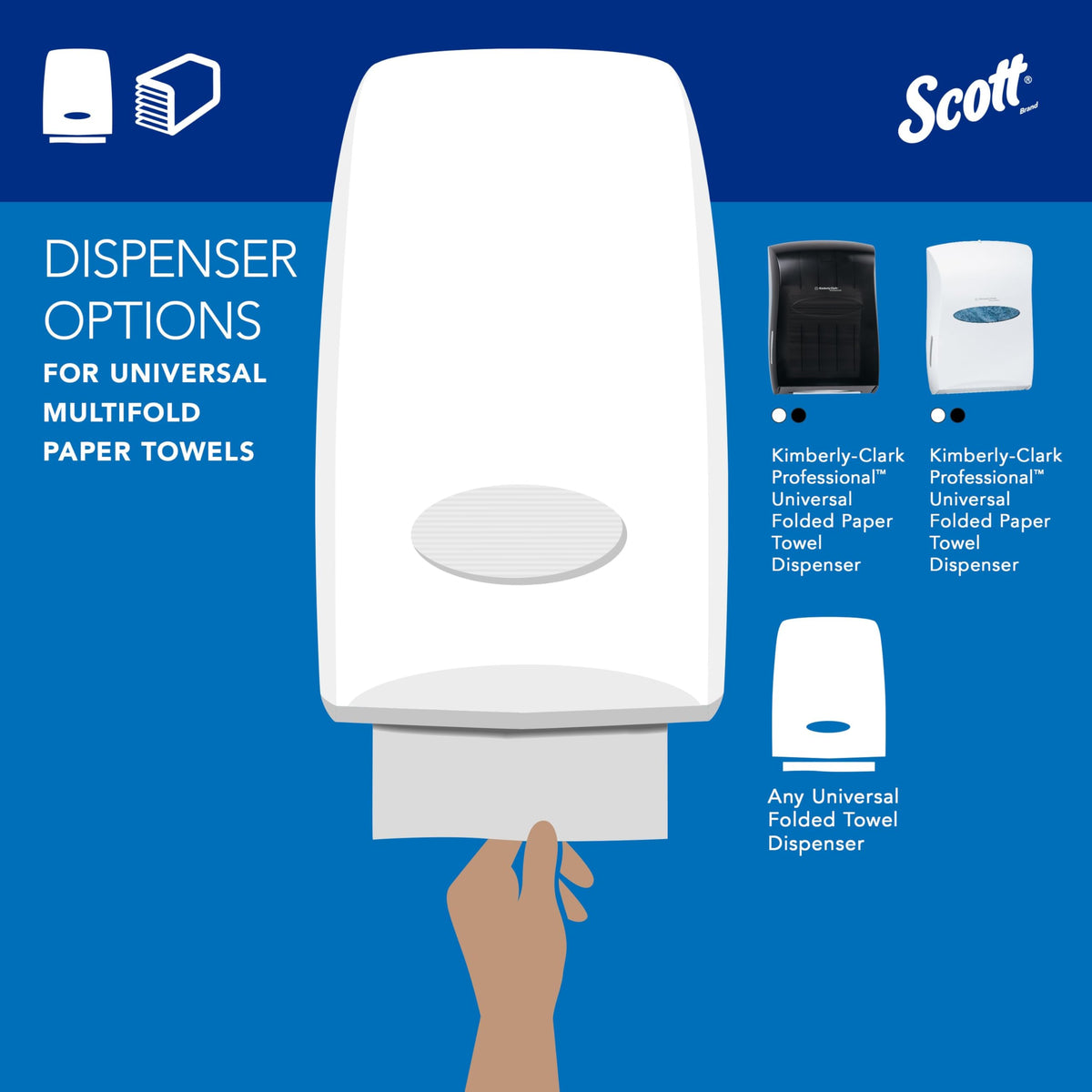 Scott Professional 250 Count (Pack of 12) / White / Multifold Paper Towels Paper Towels