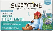 Celestial Seasonings Wellness Tea, Sleepytime Throat Tamer, 20 Count (Pack of 6)