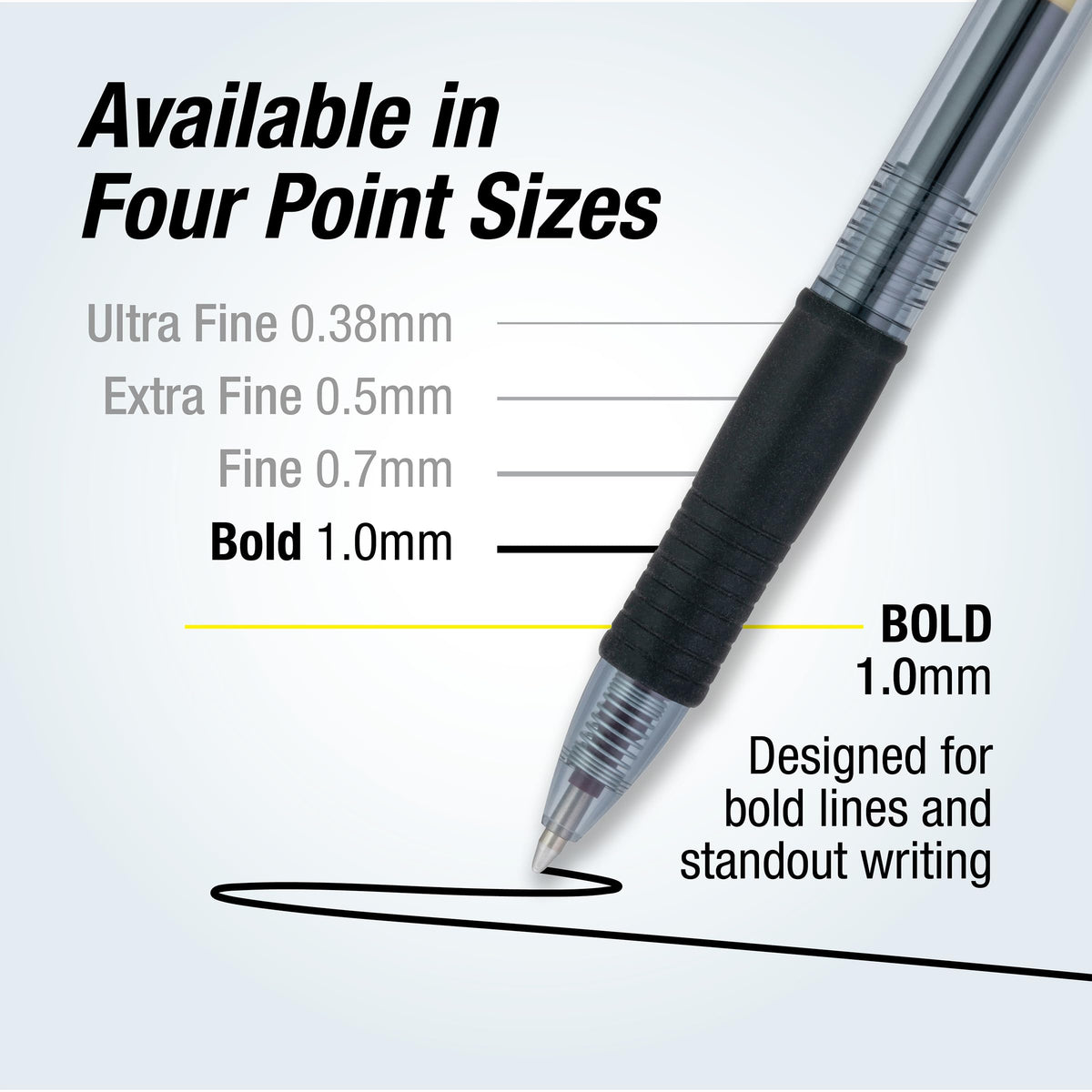 G2 Premium Gel Pens by PILOT – 4 Count (Pack of 1), Rubber, Black, Model 31254