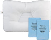 Core Products Tri-Core Cervical Pillow, Firm, Full Size Soft Comfort CorPak, 2 Pack, 6"x10"