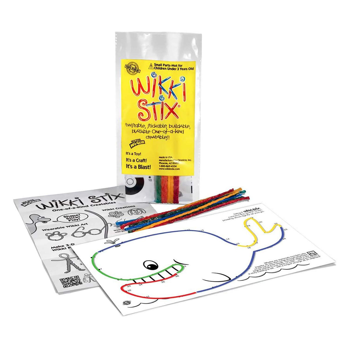 WikkiStix Sea Life Pak Features 12 Sea Creatures with Hands-on Activity and Fun Fact on Each by Wikki Stix – Small, knitting yarn and food-grade wax.