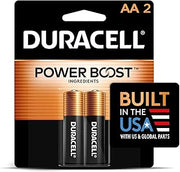 DURACELL Coppertop AA Batteries, 2 Count, 12-Year Shelf Life, Long-lasting
