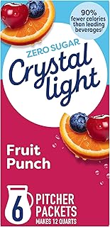 Crystal Light Drink Mix, 6 Pitcher Packets Fruit Punch, 2.04 oz