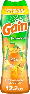 Gain Fireworks In-Wash Scent Booster, Island Fresh, 12.2 oz