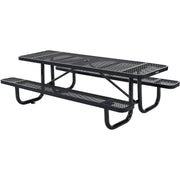 Global Industrial Black / Industrial / 96 inches x 30 inches x 17 inches Picnic Tables