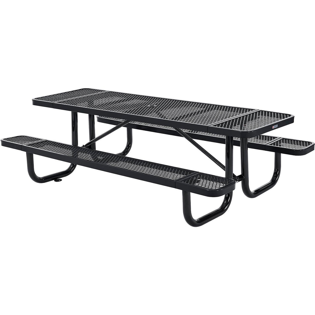 Global Industrial Black / Industrial / 96 inches x 30 inches x 17 inches Picnic Tables