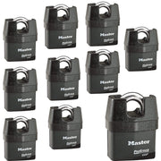 Master Lock 10 Pack / 1 Keyed Padlocks