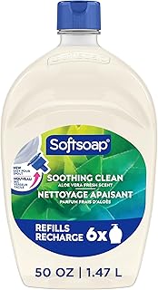 Softsoap Soothing Clean Hand Soap Refill, Aloe Vera Fresh Scent, 50 fl oz