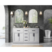 Alden Bathroom Vanity Grey by Lighting Design – Wood, Grey, Model VF29760DGR