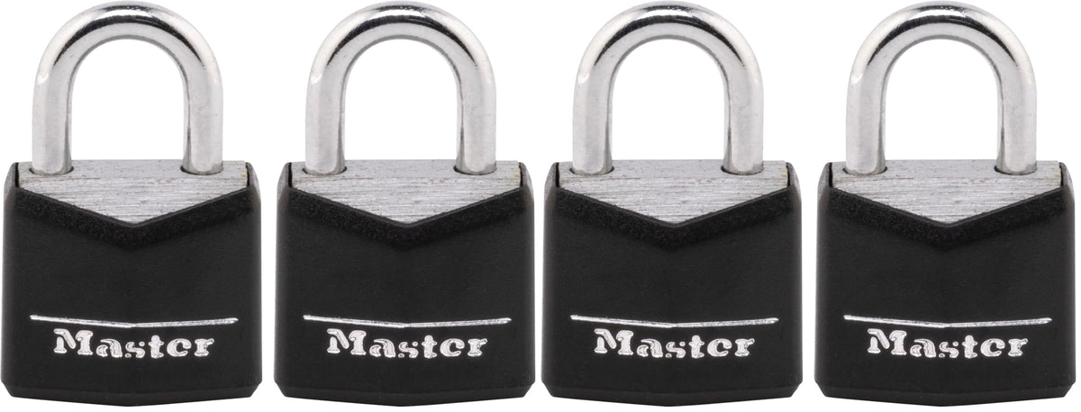 Master Lock 1 / 2 Count (Pack of 2) / Black Keyed Padlocks