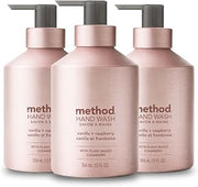 Method Gel Hand Soap, Vanilla + Raspberry, 12 fl oz, 3 Pack