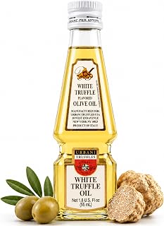 White Truffle Oil 1.8 Fl Oz, Olive Oil Infused w/ Real White Truffles | Elevates Popcorn, Pasta, Pizza, Salads, Fish & Meat. Urbani Truffles, Made in Italy, Vegan, GMO-Free
