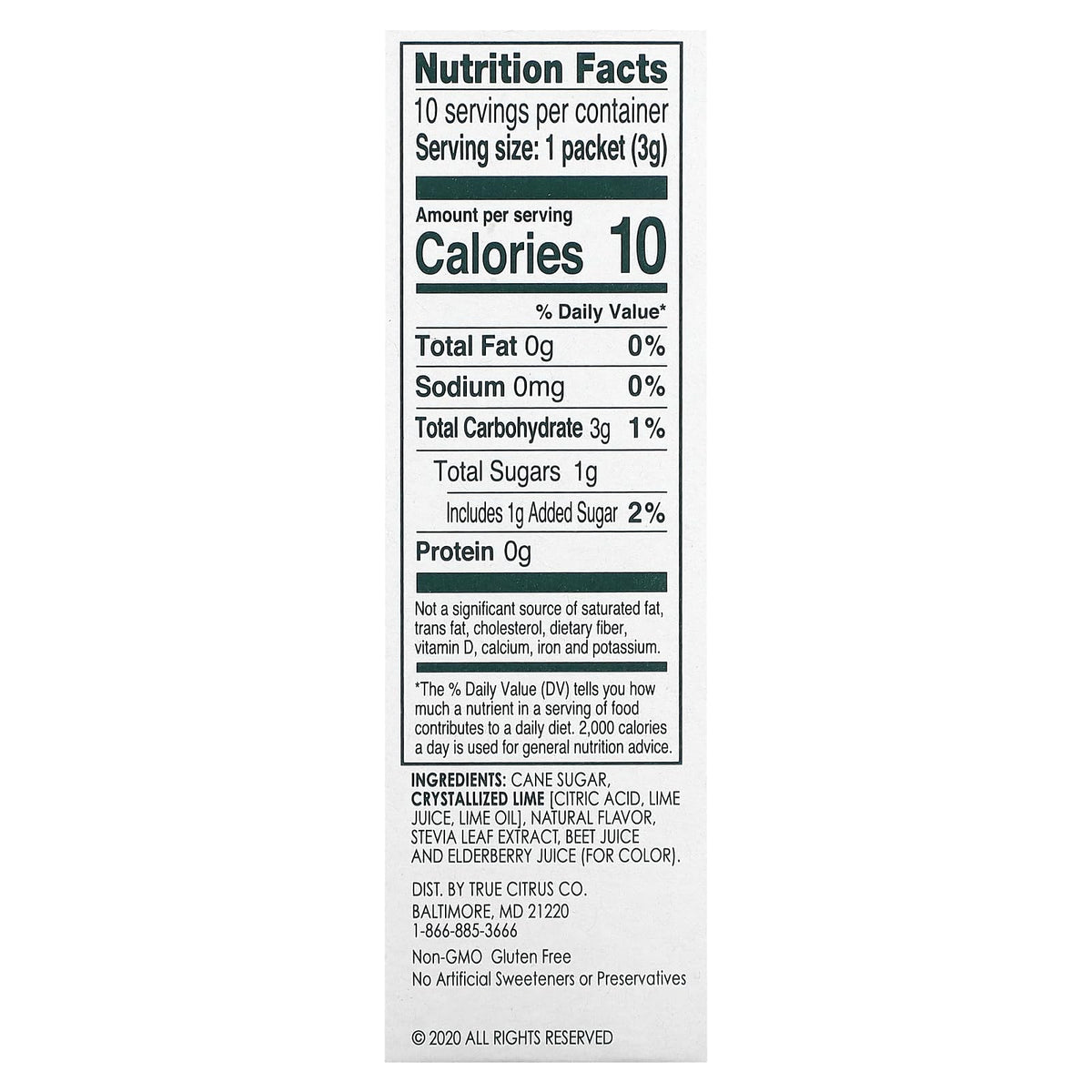 Lime Watermelon Aqua Fresca Sticks 10 Count, 1.06 Ounce by True Citrus – 1.06 Ounce (Pack of 1), Model TRUE-FBA-6586
