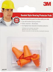 3M Replacement Pods for Banded Protector 9537, NRR 28 dB, 2-Pair