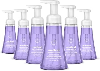 Method Foaming Hand Wash, French Lavender - Leaves Hands Feeling Soft & Clean, Notes of Lavender, Bergamot & Chamomile, 10 fl oz, 6 pack