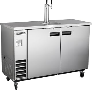 Maxx-Cold MXBD48-1SHC 47.5-Inch-Wide Beer Single Tower/Dispenser in Stainless Steel with 10.5 cubic feet (297L) storage capacity