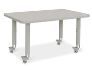 Berries Rectangle Activity Table - 24" X 36" by Jonti-Craft – 24" x 36", Wood, Freckled Gray/Gray/Gray, Model 6478JCM000