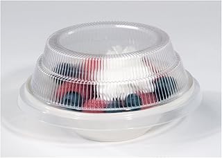 DINEX DX11880174 Classic Polystyrene Disposable Dome Lid, for China Bread Plate and Fruit Bowl, 16" Length, 13" Width, 13.5" Height, Clear (Pack of500)