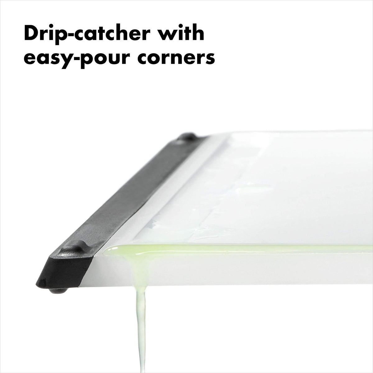 OXO Good Grips Carving Board, Plastic Double Sided, White