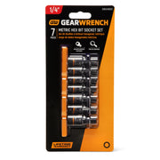 GEARWRENCH 7 Piece - 1/4" / 1 / 7 Drive Socket Sets
