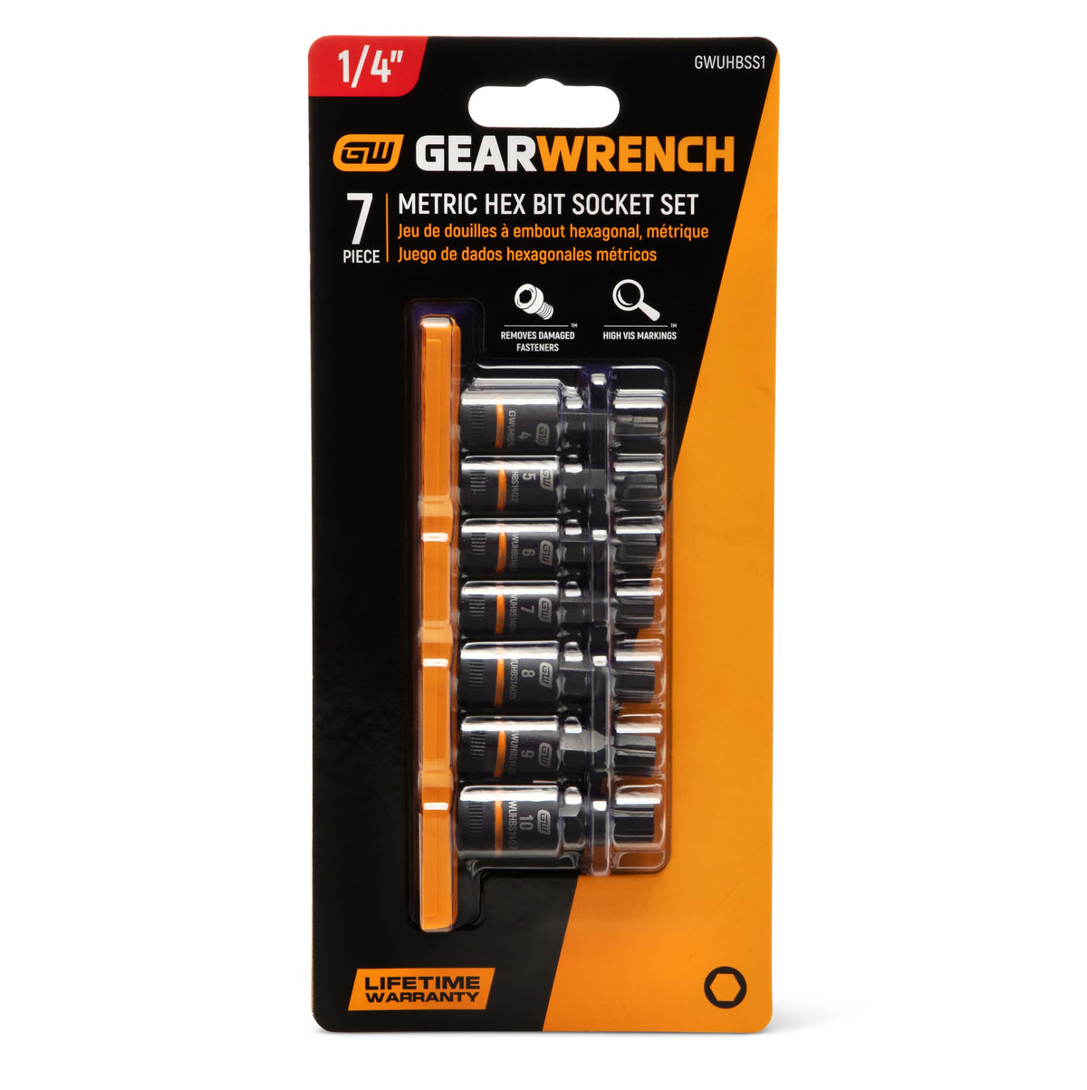GEARWRENCH 7 Piece - 1/4" / 1 / 7 Drive Socket Sets