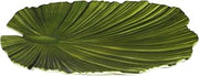 Elite Global Solutions M14PL-DG Large Palm Leaf Platter, 14" x 13 1/2" x 1 3/4" h., Melamine, Design Green (Pack of 3)