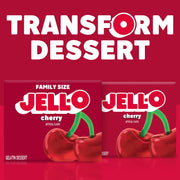 Cherry Gelatin Dessert Mix by Jell-O – 6 Ounce (Pack of 3), Red, Pack of 3, Model 4300020053