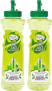MASTER OF MIXES Cocktail Essentials Sweetened Lime Juice, 375mL, 2 Pack
