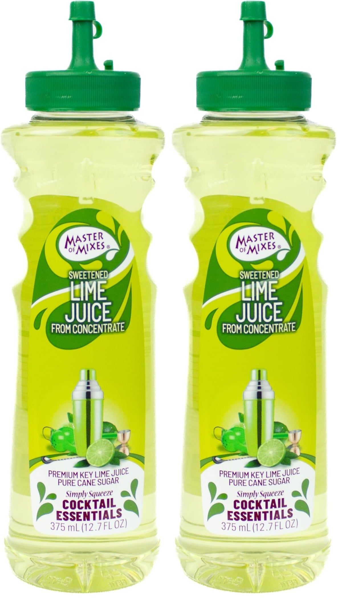 Cocktail Essentials Sweetened Lime Juice by MASTER OF MIXES – 12.7 Fl Oz (Pack of 2), No Color, Pack of 2