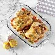 4-Quart Premium Rectangular Baking Dish by Anchor Hocking – 4 Quart, Glass, Clear, Pack of 3, Model 81999L11