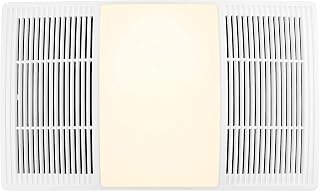 Broan-NuTone FG110HBS Heater Upgrade Grille with Dimmable LED and Color Adjustable CCT Lighting Bath Fan Exhaust Cover, 110 CFM, White