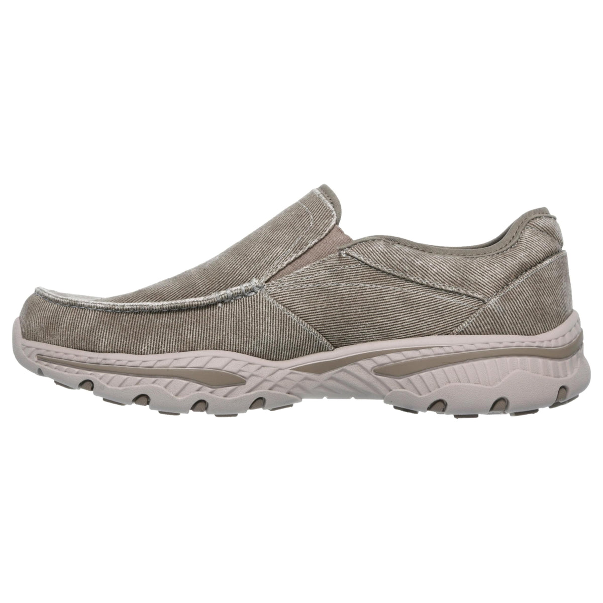 Men's Relaxed Fit-creston-moseco by Skechers – 10, Textile, Taupe, Model 65355-578-10 M US