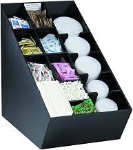 NLO-CTVL Countertop Lid, Straw, Condiment and Napkin Organizer,Black