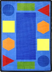 Joy Carpets Sitting Shapes Rug, Multi, 13'2" Round