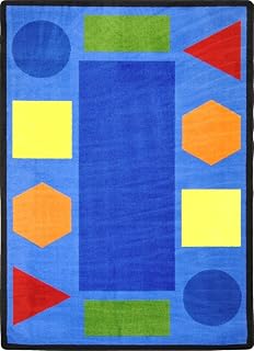 Joy Carpets Sitting Shapes Rug, Multi, 13'2" Round