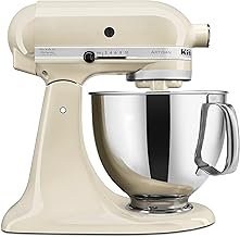 KitchenAid Artisan, 5-Qt Tilt Head Stand Mixer, KSM150PS, Almond Cream