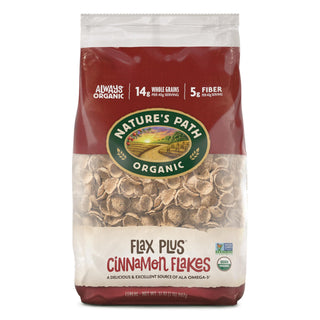 Organic Flax Plus Cinnamon Flakes Cereal by Nature's Path – 32 Ounce (Pack of 6), Pack of 6, Model ASINPPOSPRME20906