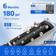 PHILIPS 20-Cup / White / 160.0 ounces Under-Sink & Countertop Filtration