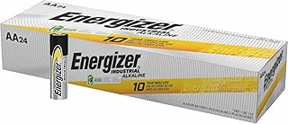 AA Batteries - Energizer Industrial Alkaline Batteries, (24 Count) Model EN91