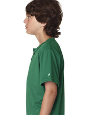B-Core Youth Placket Jersey XS Kelly by Badger – Kelly, Model B2930