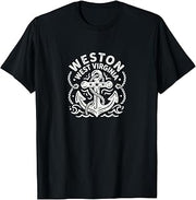 Weston West Virginia Cute Anchor Nautical Boating T-Shirt