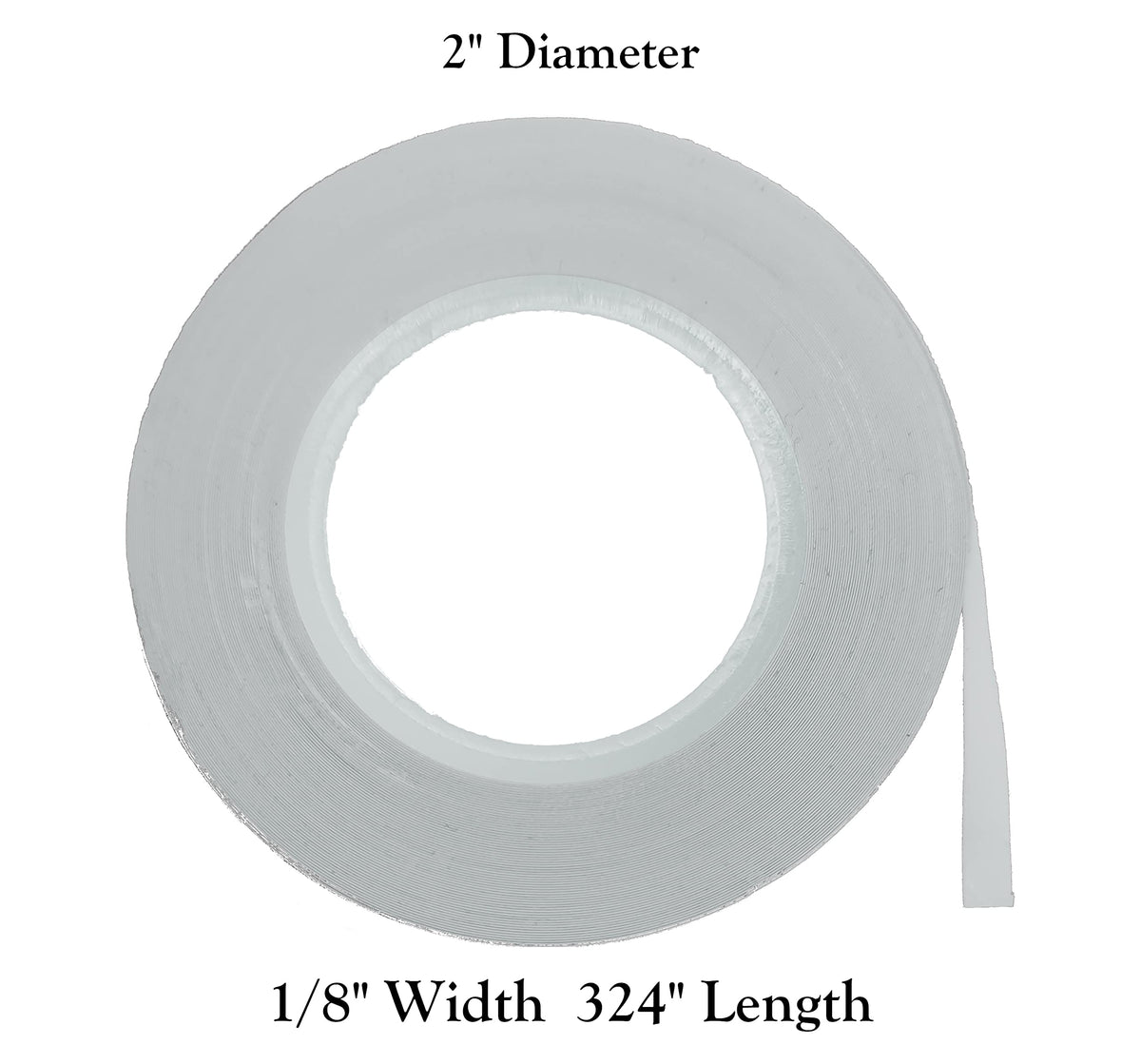 MV Magna Visual White / 1/8" Width / 1 Transparent Tape
