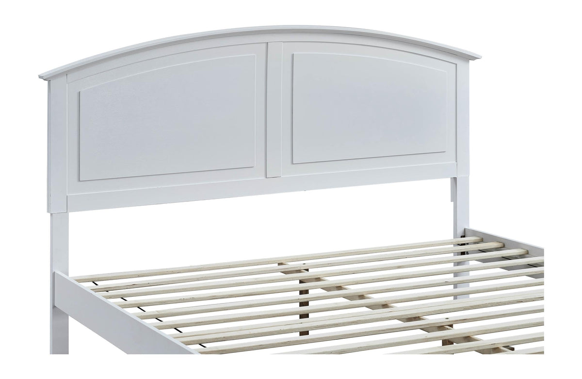 Hammond Full Bed White by Glory Furniture – Full, Wood, White, Model G5490B-FSB