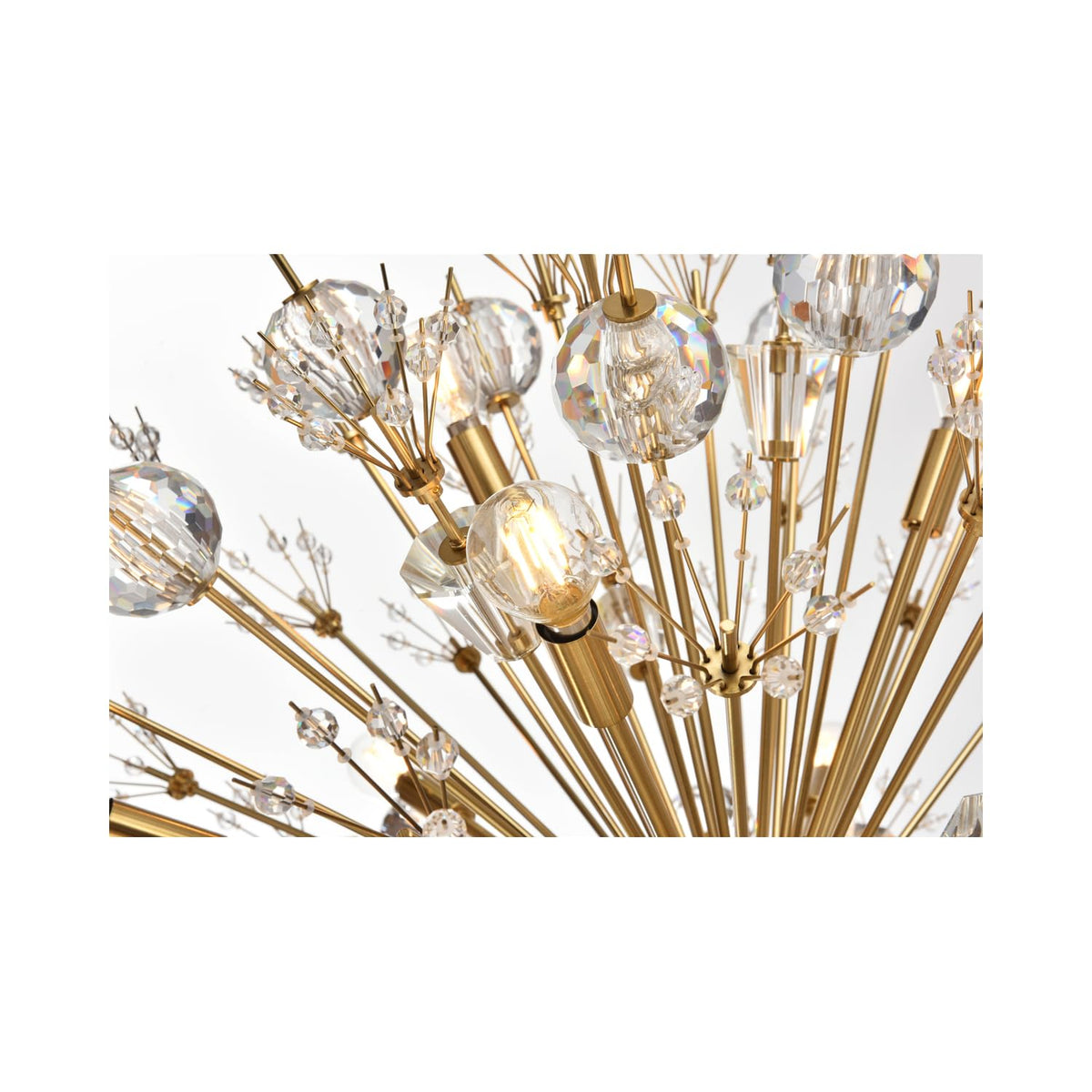 Vera 18 Light Pendant by Lighting Design – Metal, Clear, Model 2550D32SG