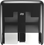 Tork OptiServe 4-Roll Coreless Toilet Paper Dispenser Black T7, Vertical Dispenser, Elevation Design, 558052