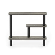 Furinno French Oak/Black / Side Rack / Contemporary Bathroom Shelves