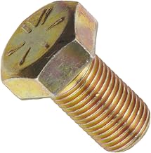 Steel Hex Bolt, Grade 8, Zinc Yellow-Chromate Plated Finish, External Hex Drive, Meets ASME B18.2.1, 1-1/2" Length, Partially Threaded, 1/2"-13 Threads, Imported (Pack of 50)