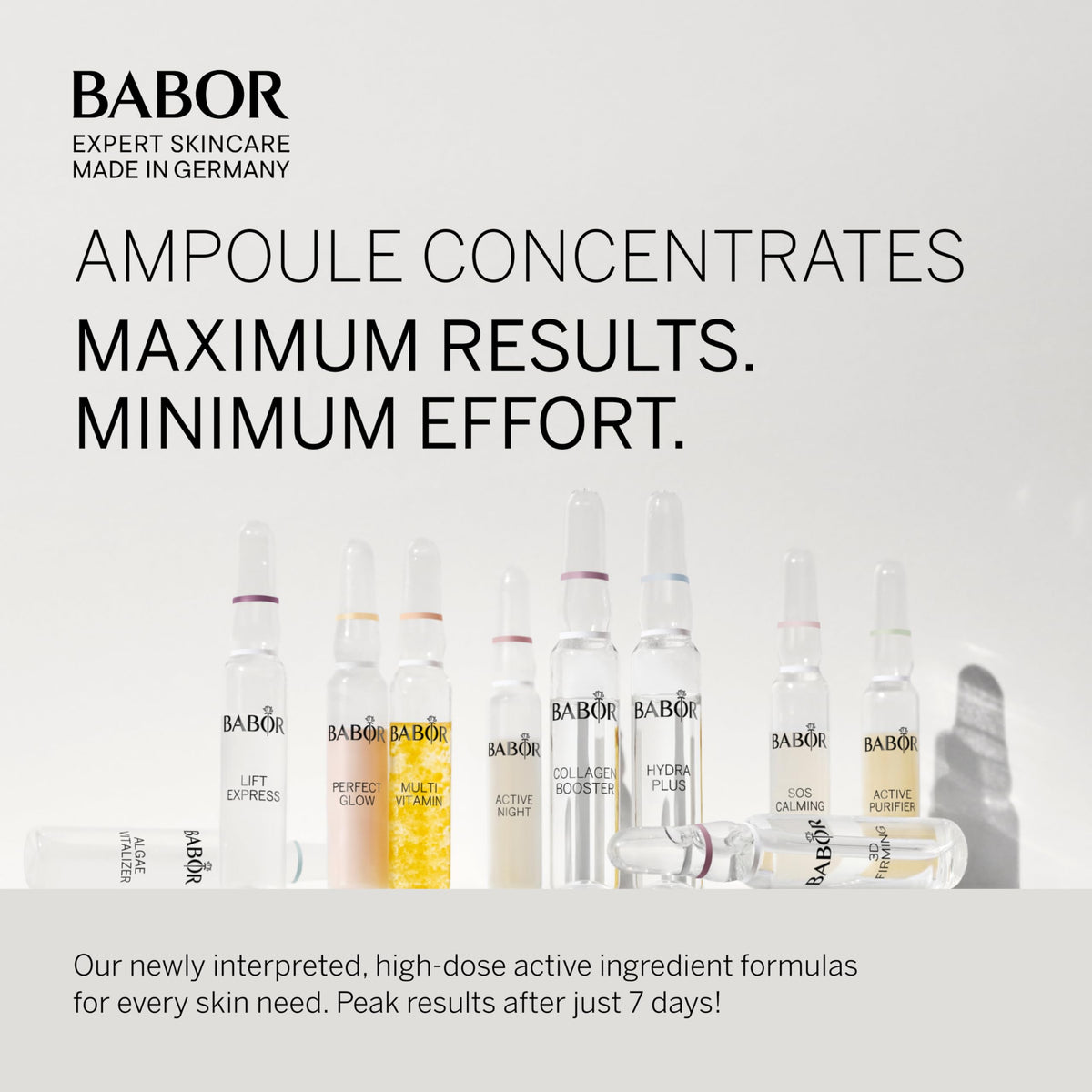 Multi-Vitamin & Hydra Plus Ampoule Serum Concentrate Bundle by BABOR – Commercial Grade