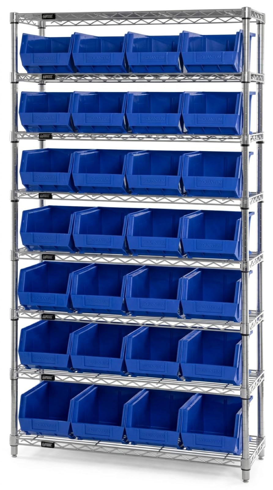 QUANTUM STORAGE SYSTEMS Blue / 18" L x 6" W x 5" H / Ultra Stack & Hang Shelf Baskets