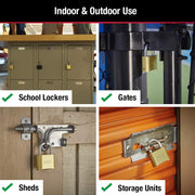 Master Lock 40 Pack / Gold / Number Combination Combination Padlocks